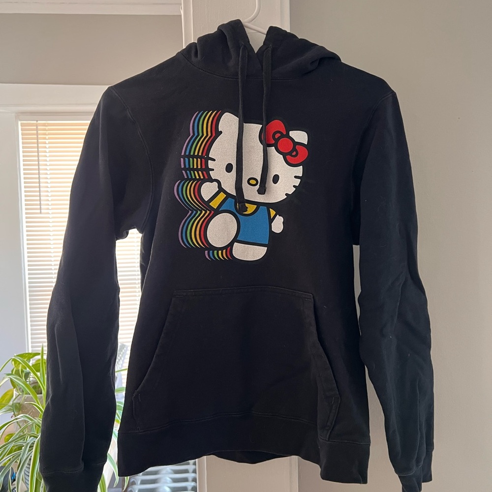 Sanrio Black Apparel with Logo Detail